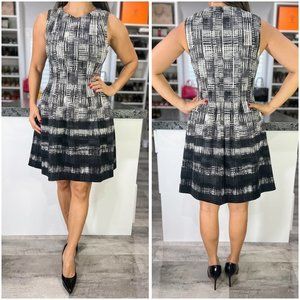 Vince Camuto White Black A-Line Sheath Dress $129